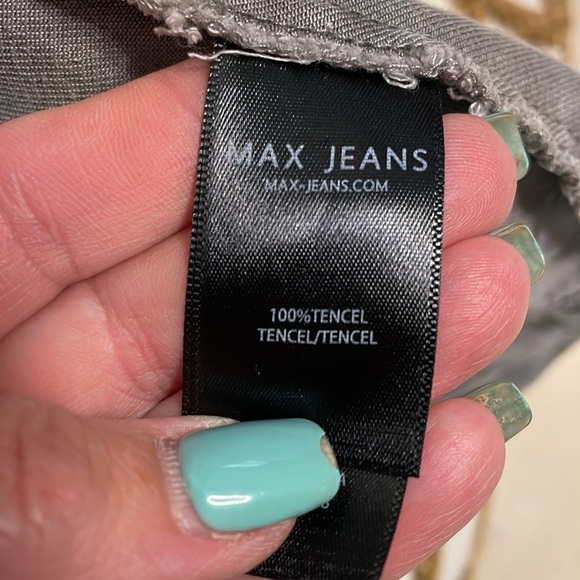 MAX JEANS women’s Drape Open Front Utility soft Vest adj draw string waist XS - Picture 14 of 15